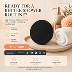Exfoliating Scrub Bath Pads | Deep Cleanse & Brighten Skin | Durable Rubber Body Scrubber