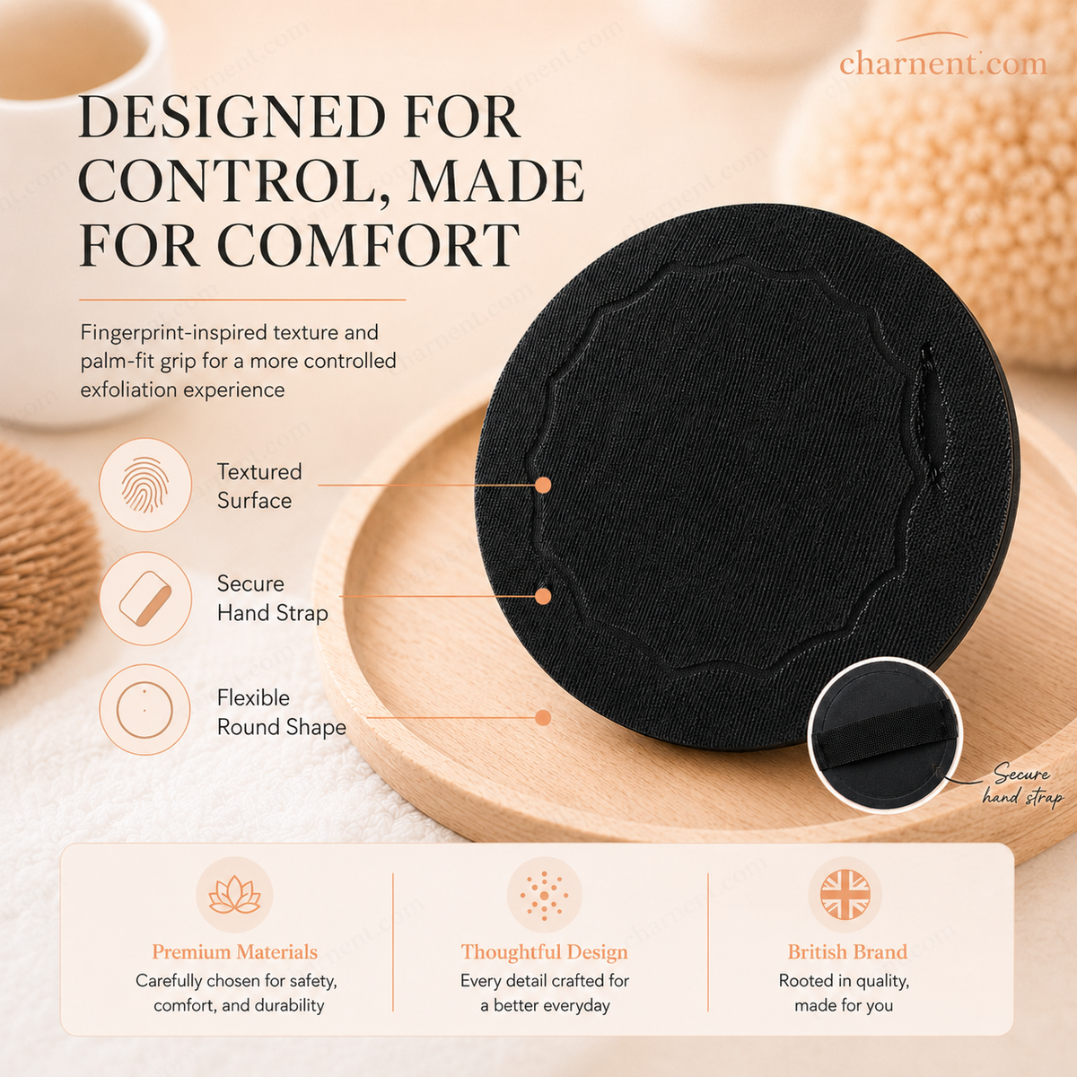 Exfoliating Scrub Bath Pads | Deep Cleanse & Brighten Skin | Durable Rubber Body Scrubber