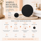 Exfoliating Scrub Bath Pads | Deep Cleanse & Brighten Skin | Durable Rubber Body Scrubber