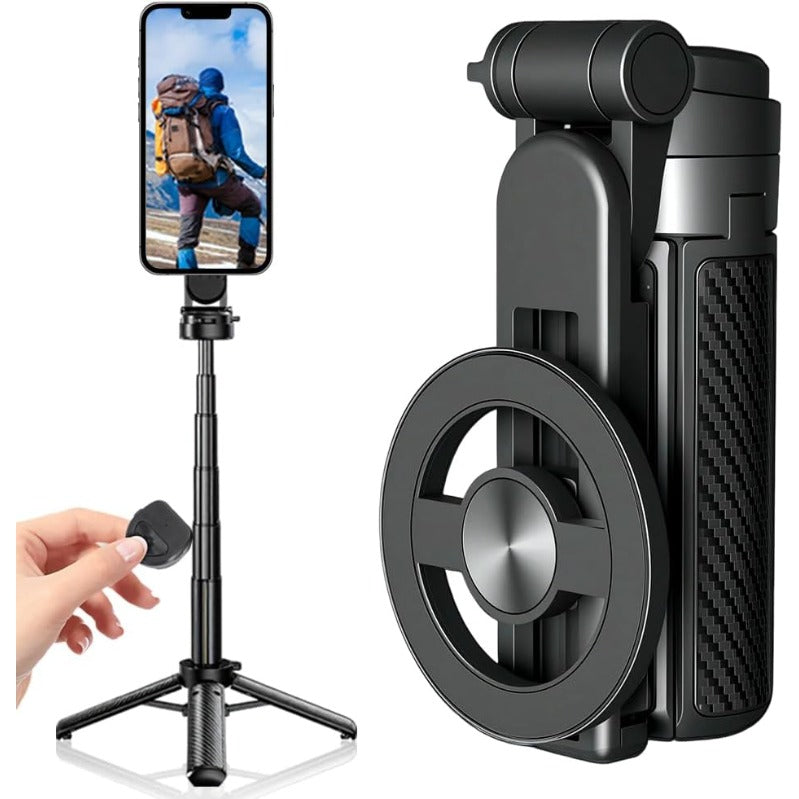Pocket-Size MagSafe Selfie-Stick Tripod with Bluetooth Remote