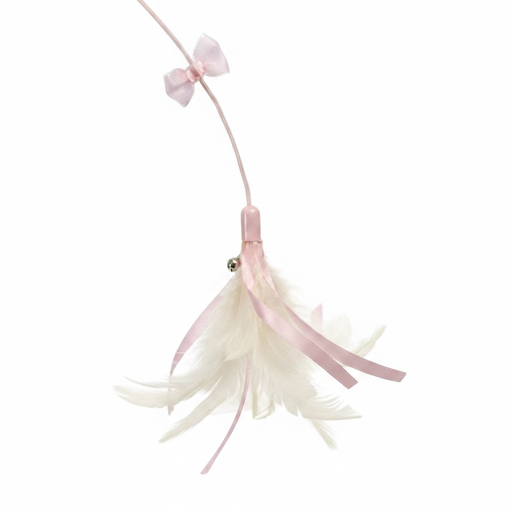 Fairy Feather Cat Wand - White Background