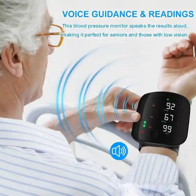 USB-C Rechargeable Wrist Blood Pressure Monitor