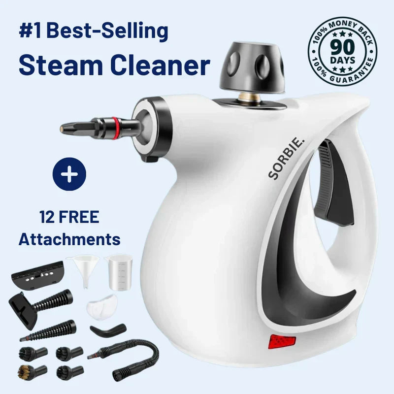 Handheld Multi-Surface Steam Cleaner with 12 Accessories