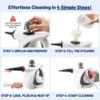 Handheld Multi-Surface Steam Cleaner with 12 Accessories