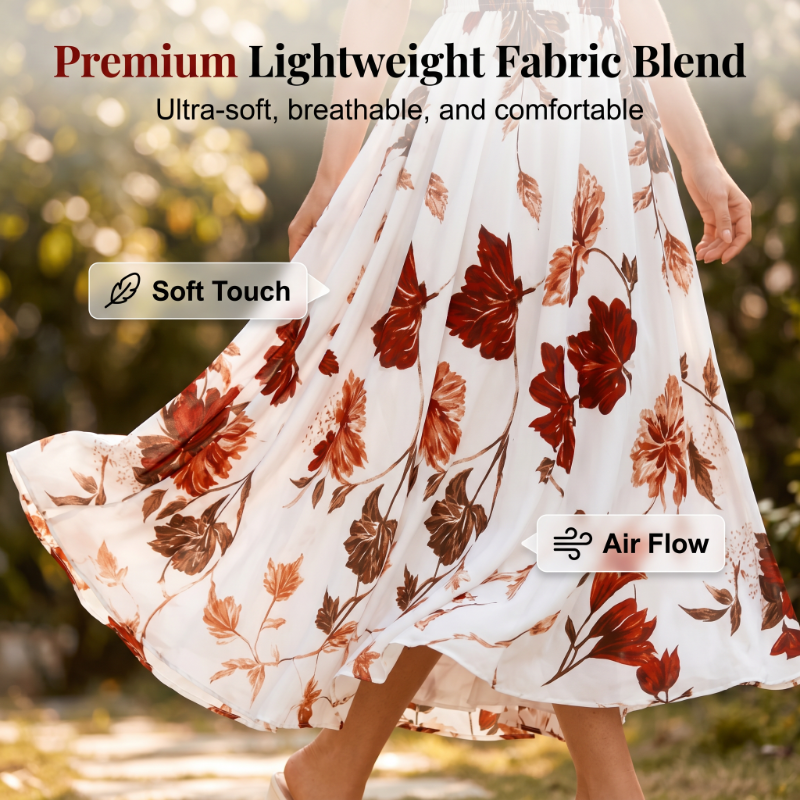 Women's Floral Spaghetti Strap Maxi Dress